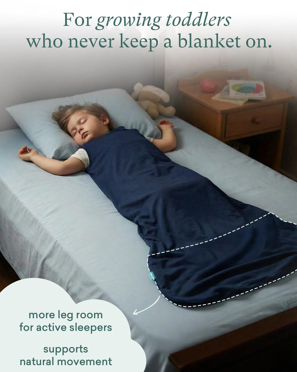 PurComfy full-length zipper for easy dressing on wiggly toddlers.