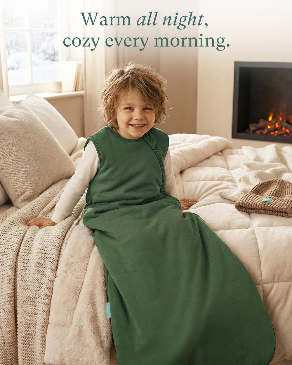 PurComfy full-length zipper enables easy dressing for wiggly toddlers.