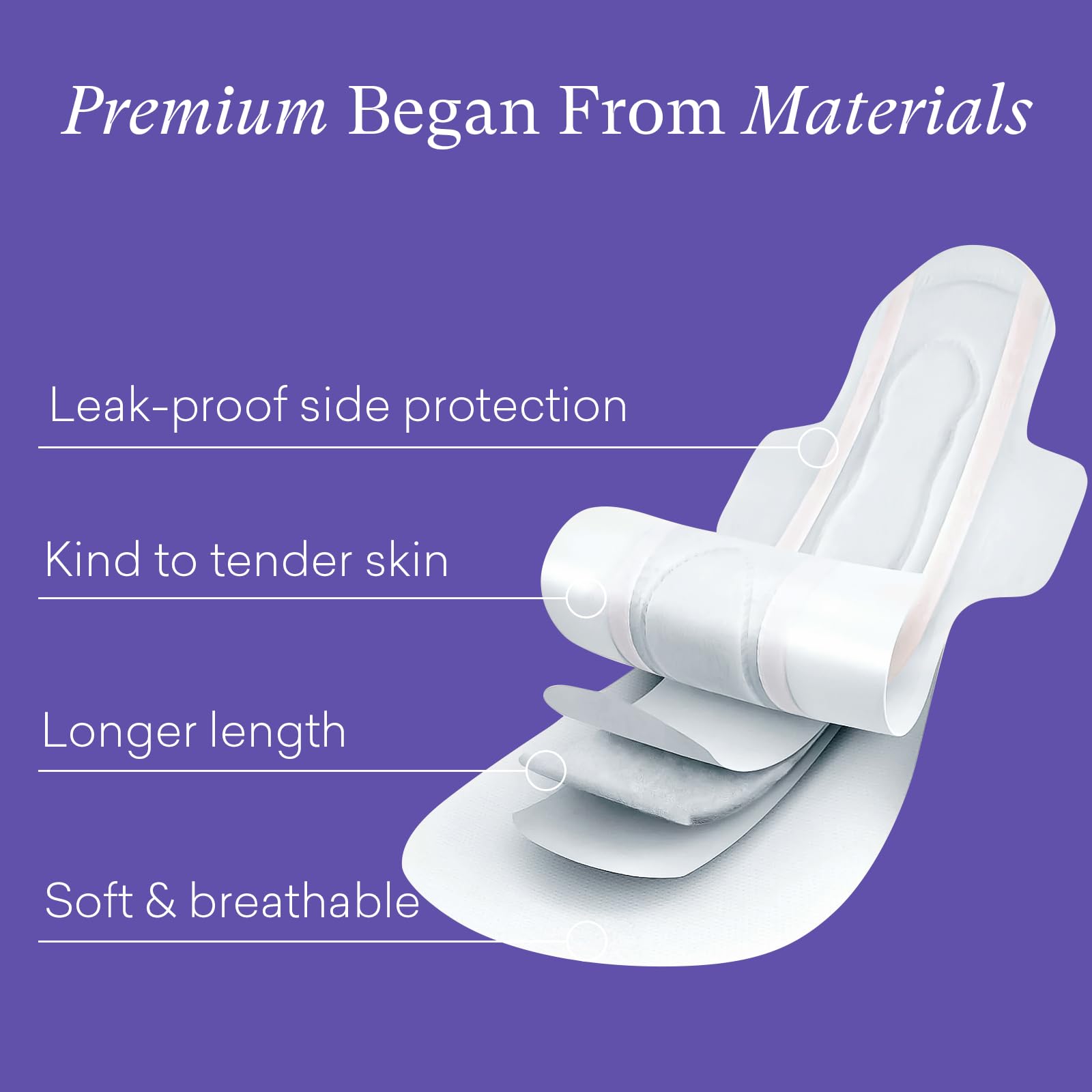 PurComfy night-defense up to 12 hours for overnight protection.
