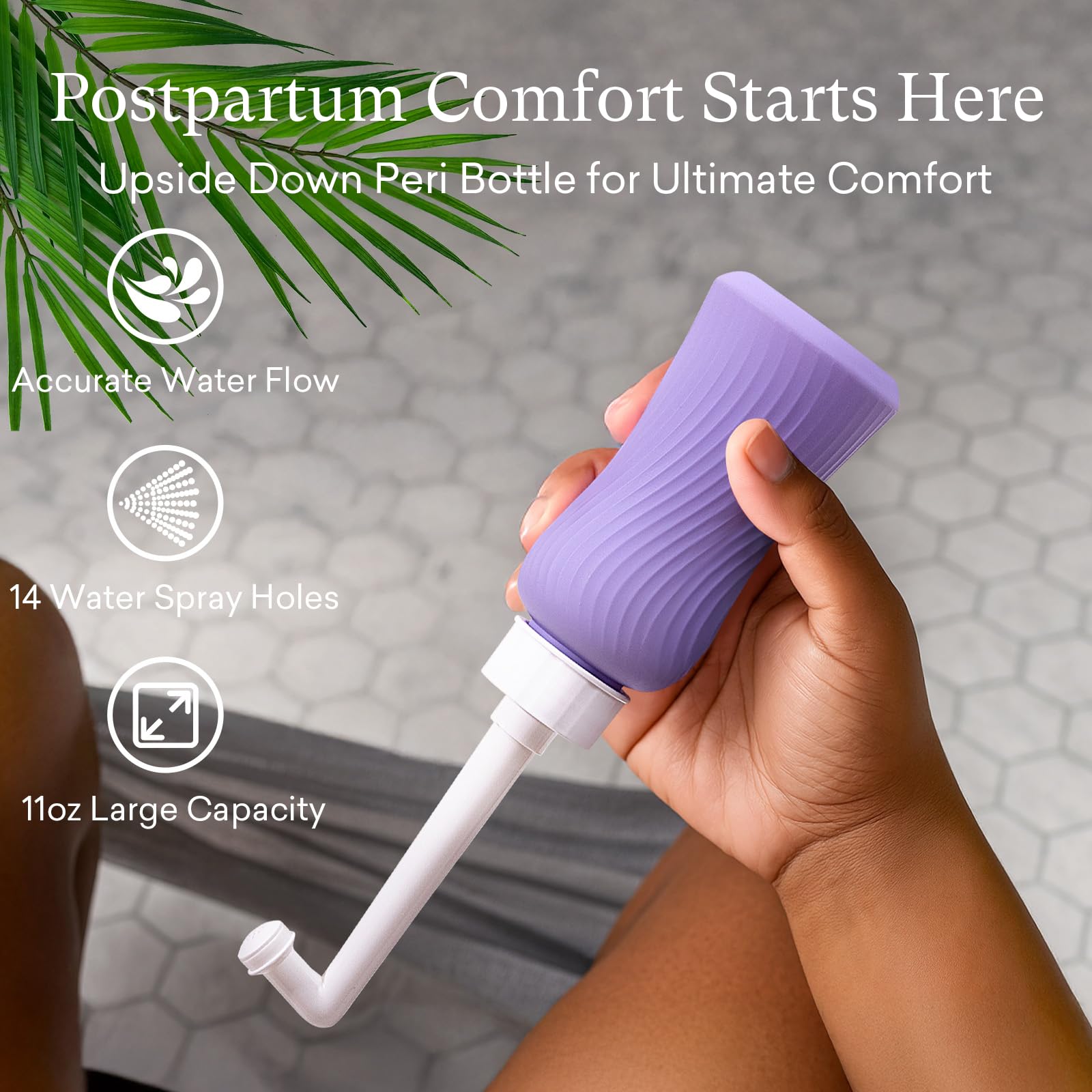 PurComfy perineal care foam bottle for gentle cleansing routines