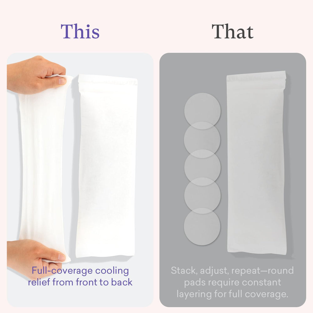 PurComfy postpartum care setup image with liners and essentials.