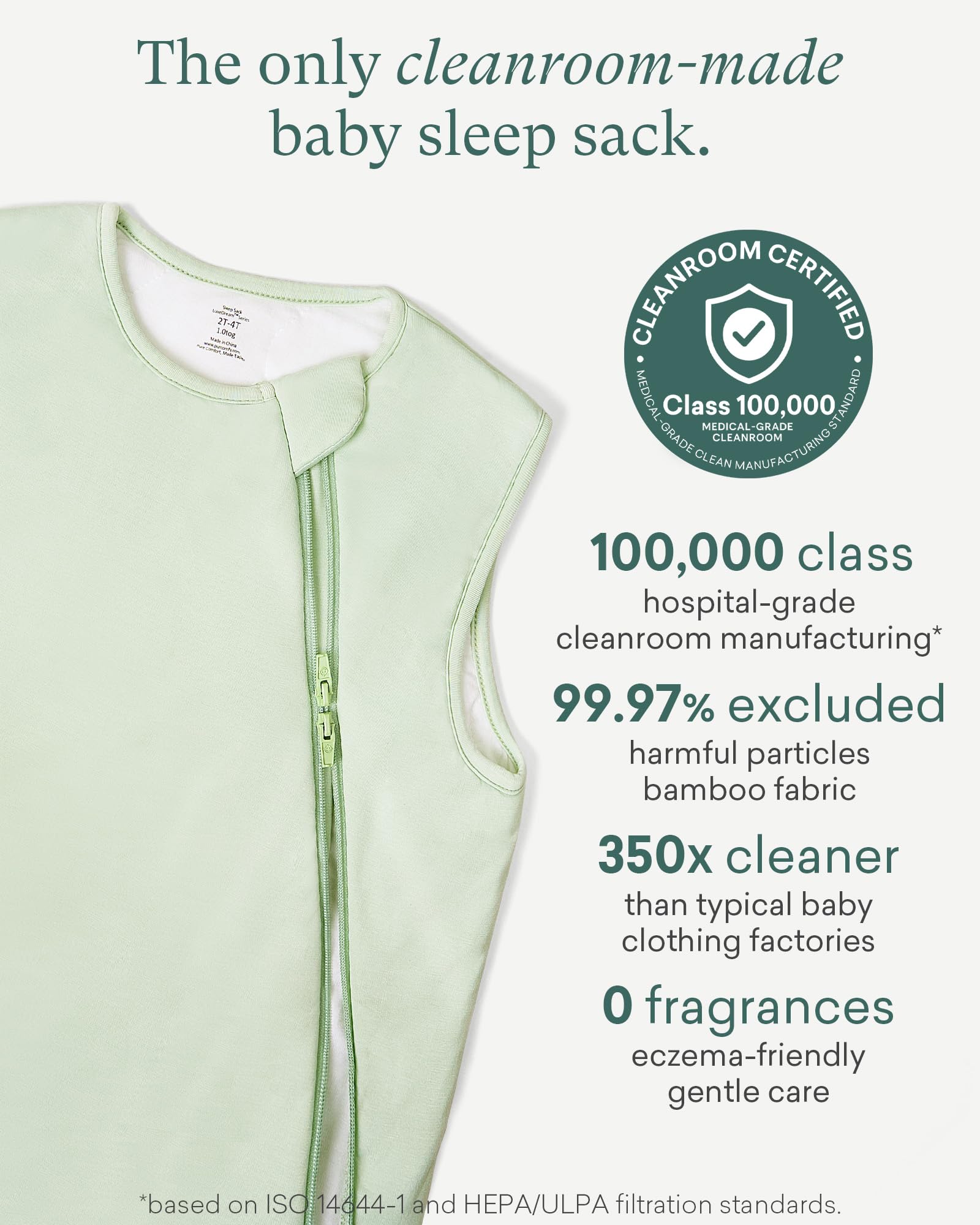 PurComfy Sleep Sack Lilac stitching and texture for durable comfort.