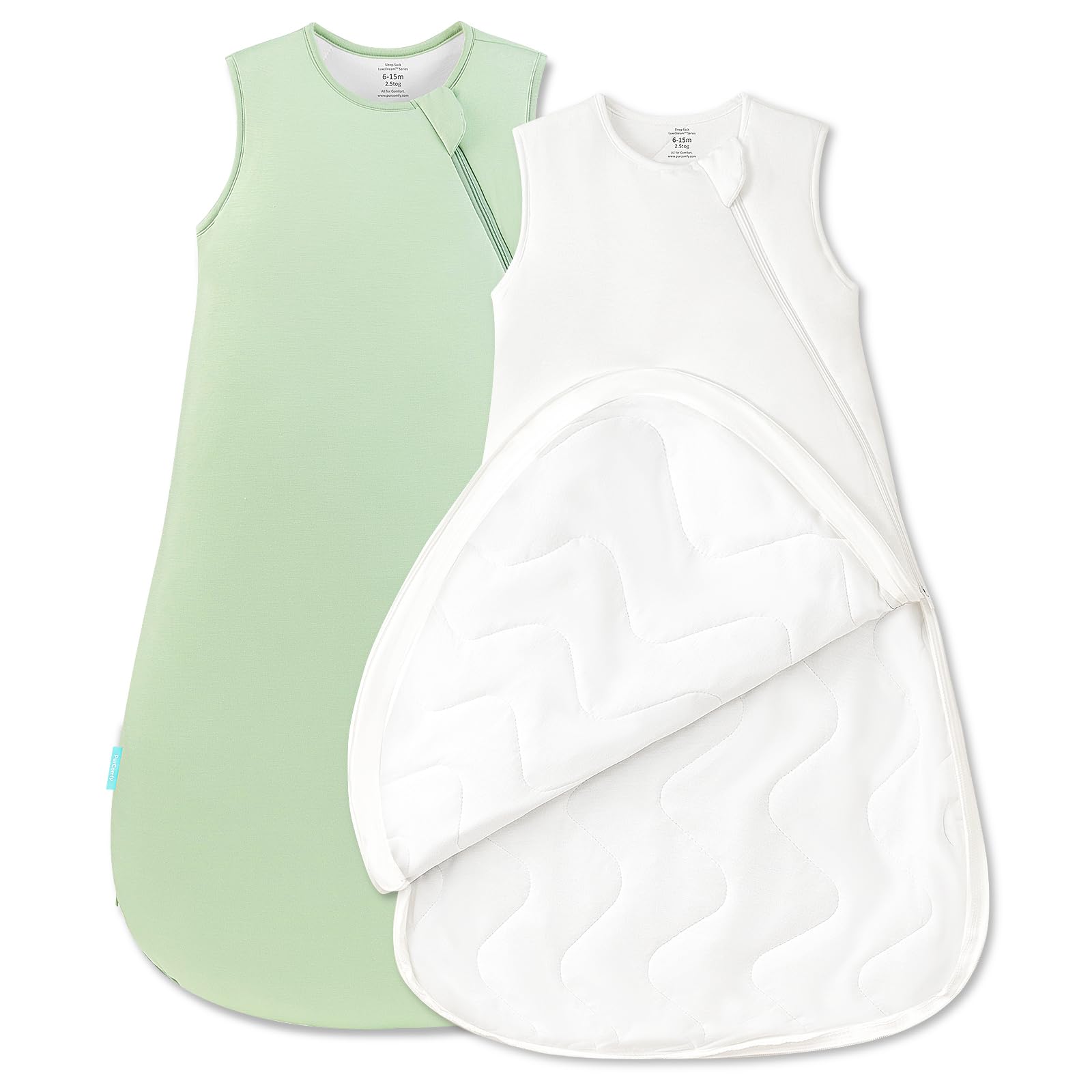 PurComfy Quilted Supersoft Sleep Sack shows plush quilted warmth for baby nights.