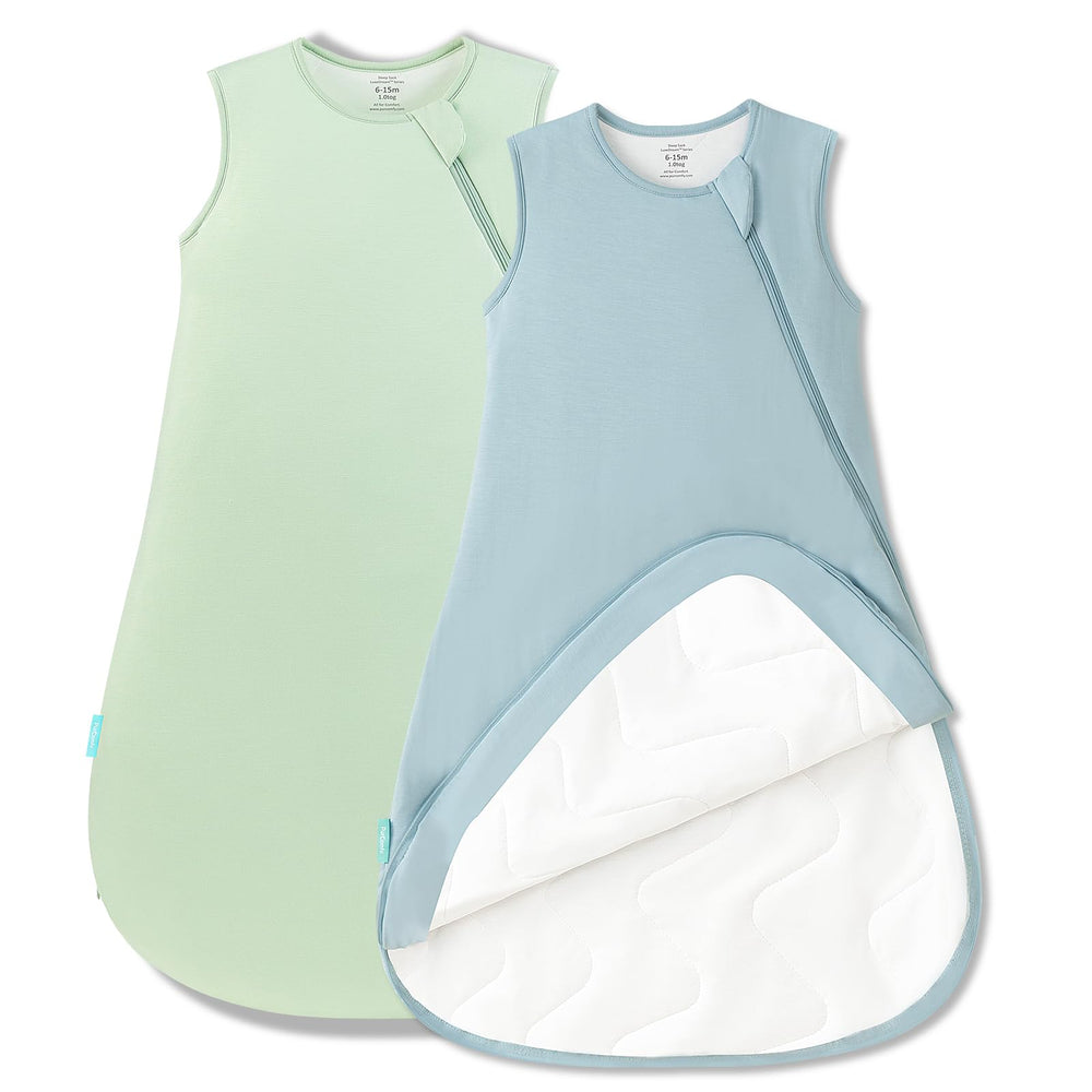 PurComfy Supersoft Sleep Sack shows premium viscose fabric for gentle warmth
