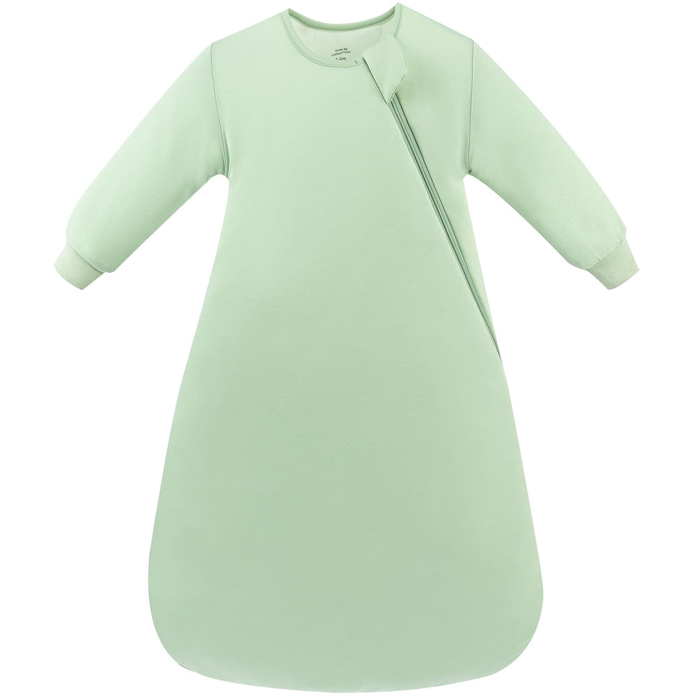 PurComfy Supersoft sleep sack in sage, front view, showcasing snug wearable blanket design for secure nights