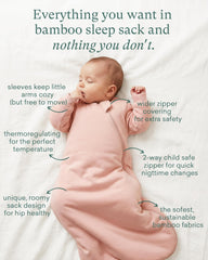 PurComfy Supersoft Sleep Sack forest zipper-open demonstrates easy diaper changes.