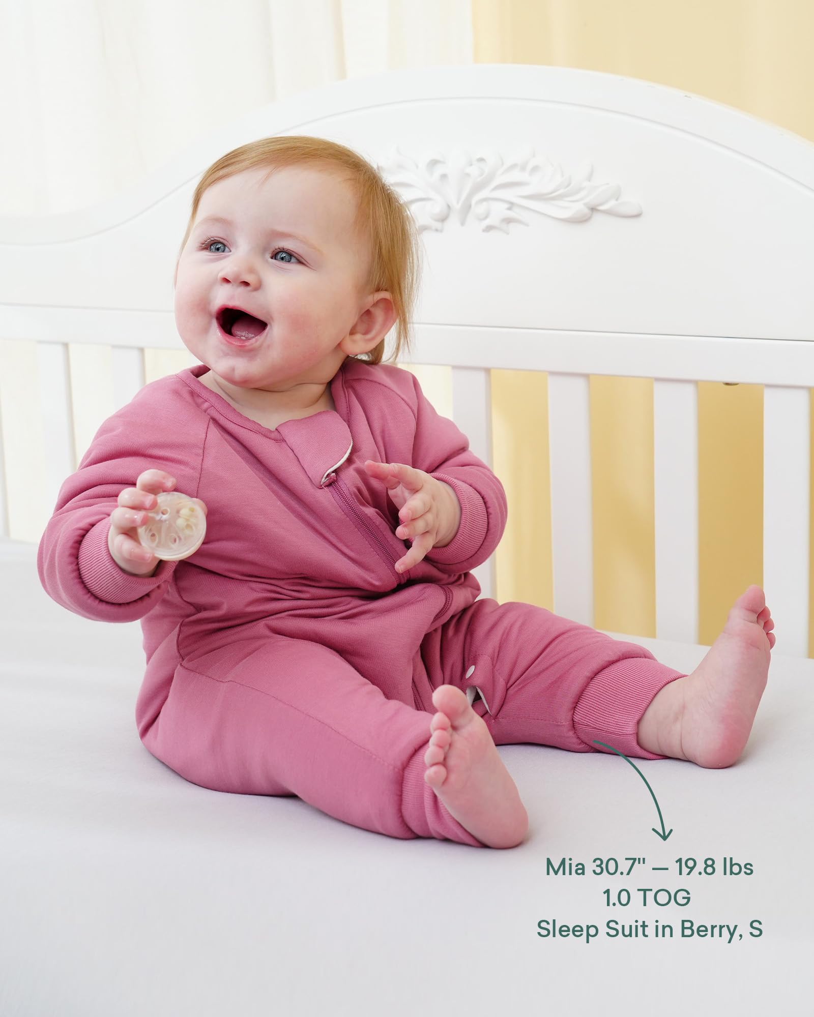PurComfy Supersoft Sleepsuit wash care shows machine washable and durable fabric.