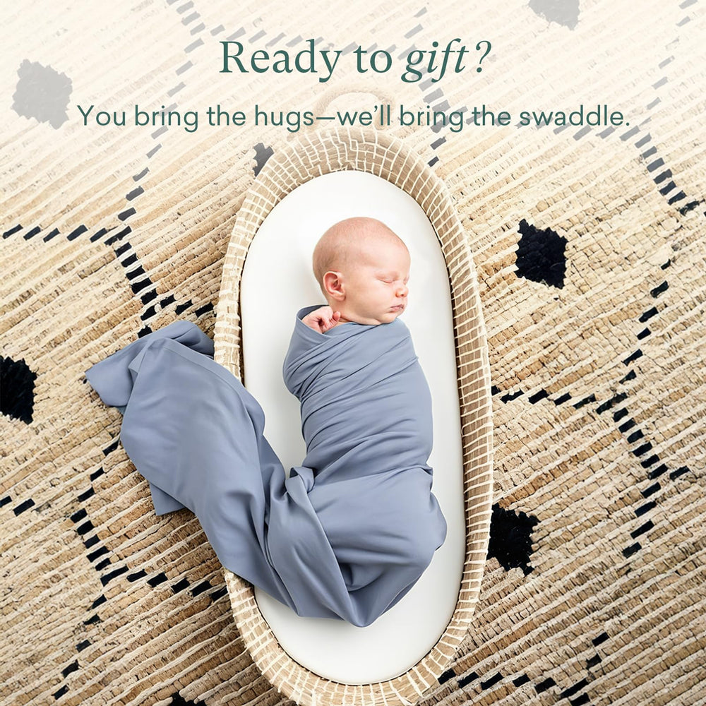 PurComfy Supersoft Swaddle used as nursing cover demonstrates versatility