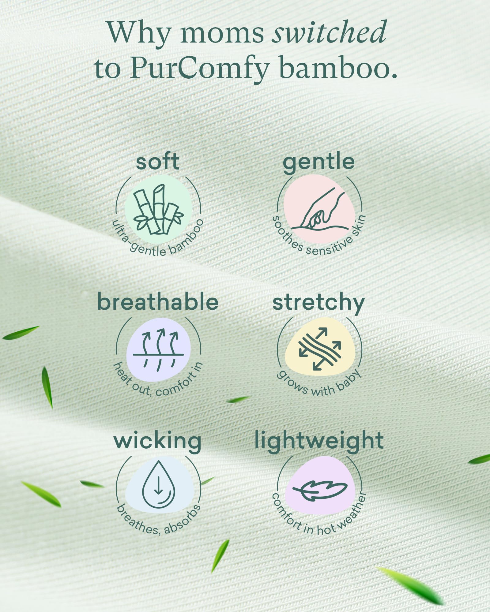 Sustainable materials focus reflects PurComfy commitment to gentle baby gear