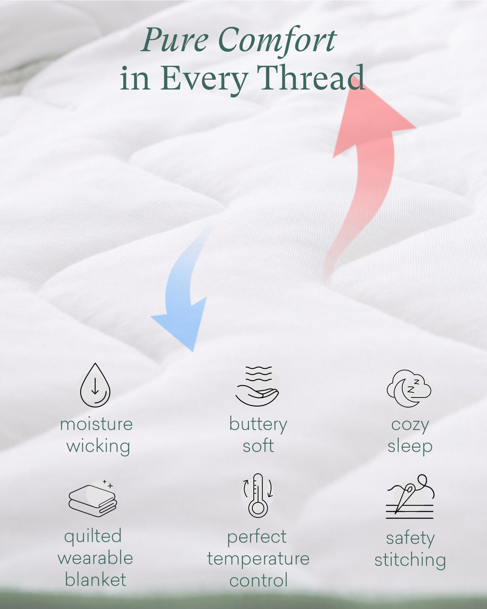 PurComfy tailored toddler-fit supports comfortable nighttime movement.