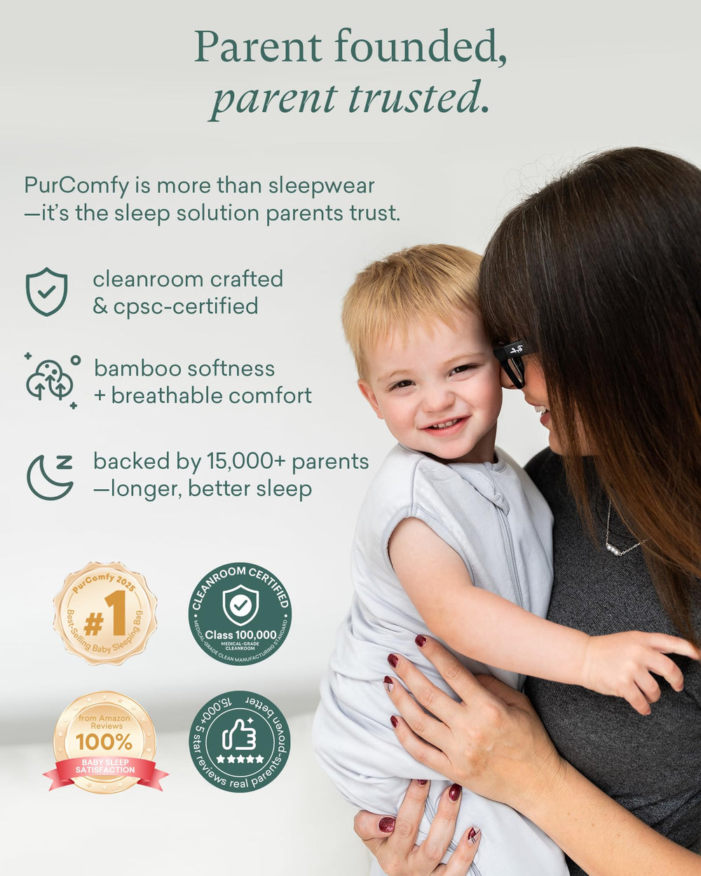 PurComfy Wearable blanket over onesie for all-night warmth.