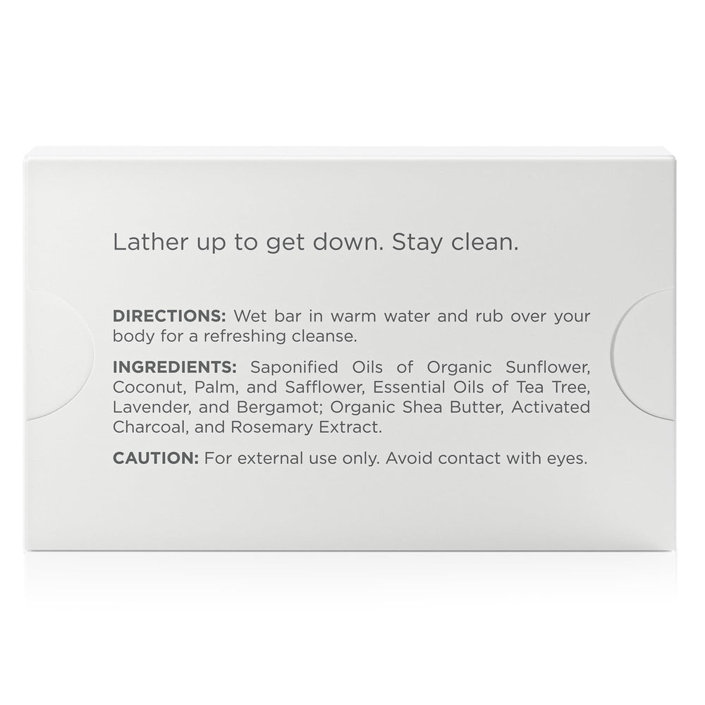 Post-workout refresh with activated charcoal cleansing and clean scent.