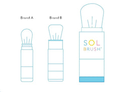 Pure Sol Sol Brush SPF 50 water-resistance ideal for swimming and sweating
