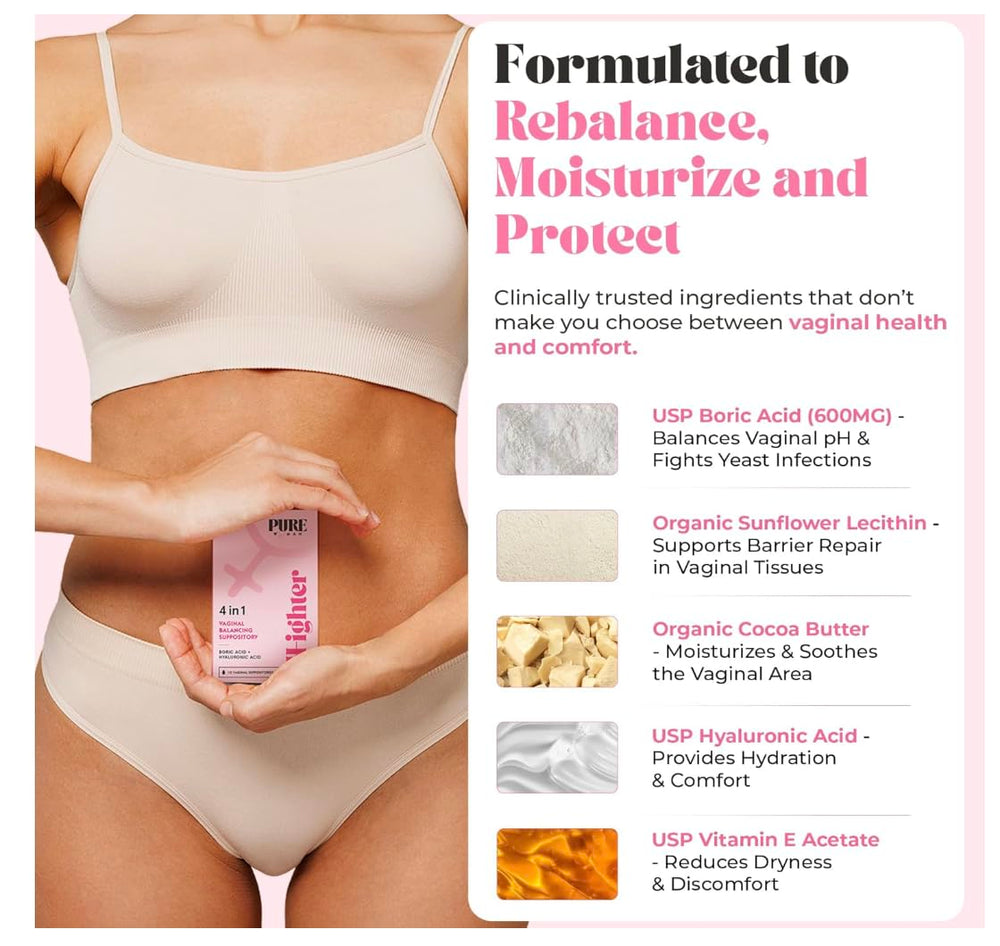 PURE WOMAN easy application scene highlights mess-free use.