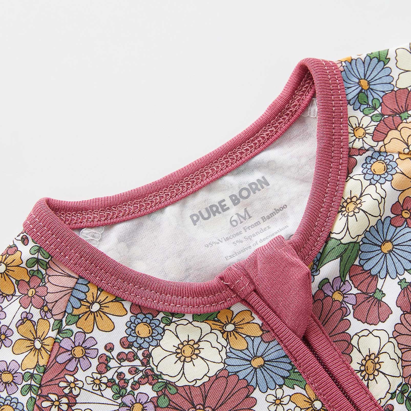 Pureborn reversible foot cuffs adapt from footed to footless.