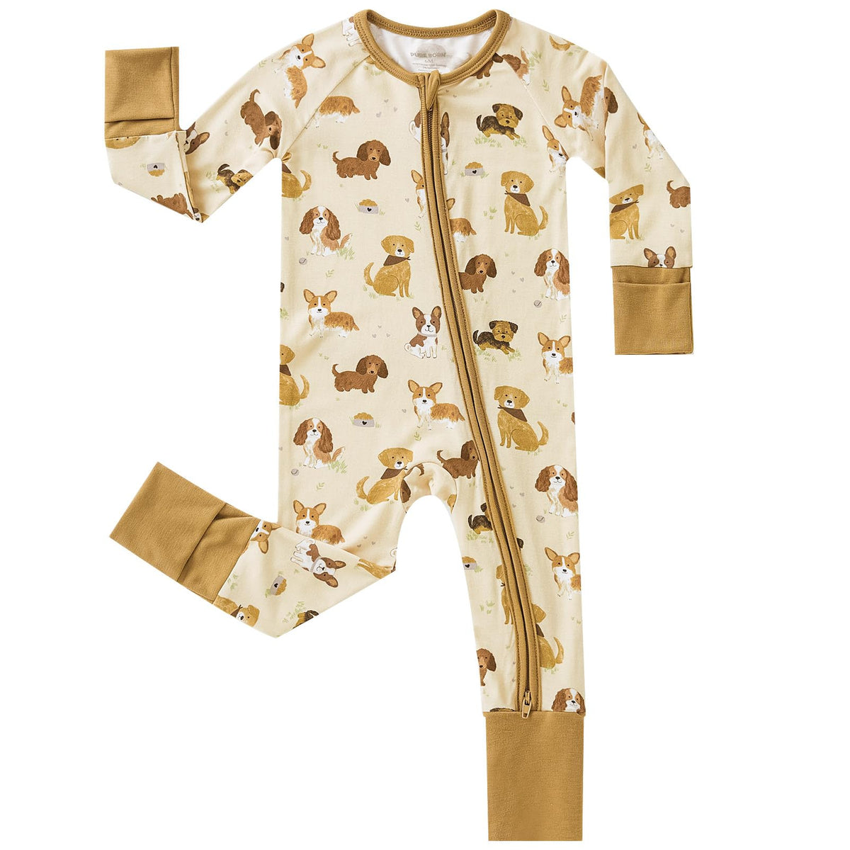 Pureborn bamboo fabric close-up showing soft, breathable material for delicate baby skin.