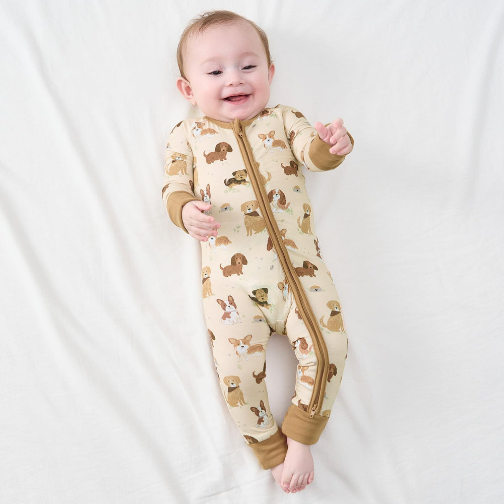 Reversible mittens on the Pureborn sleeper prevent scratching