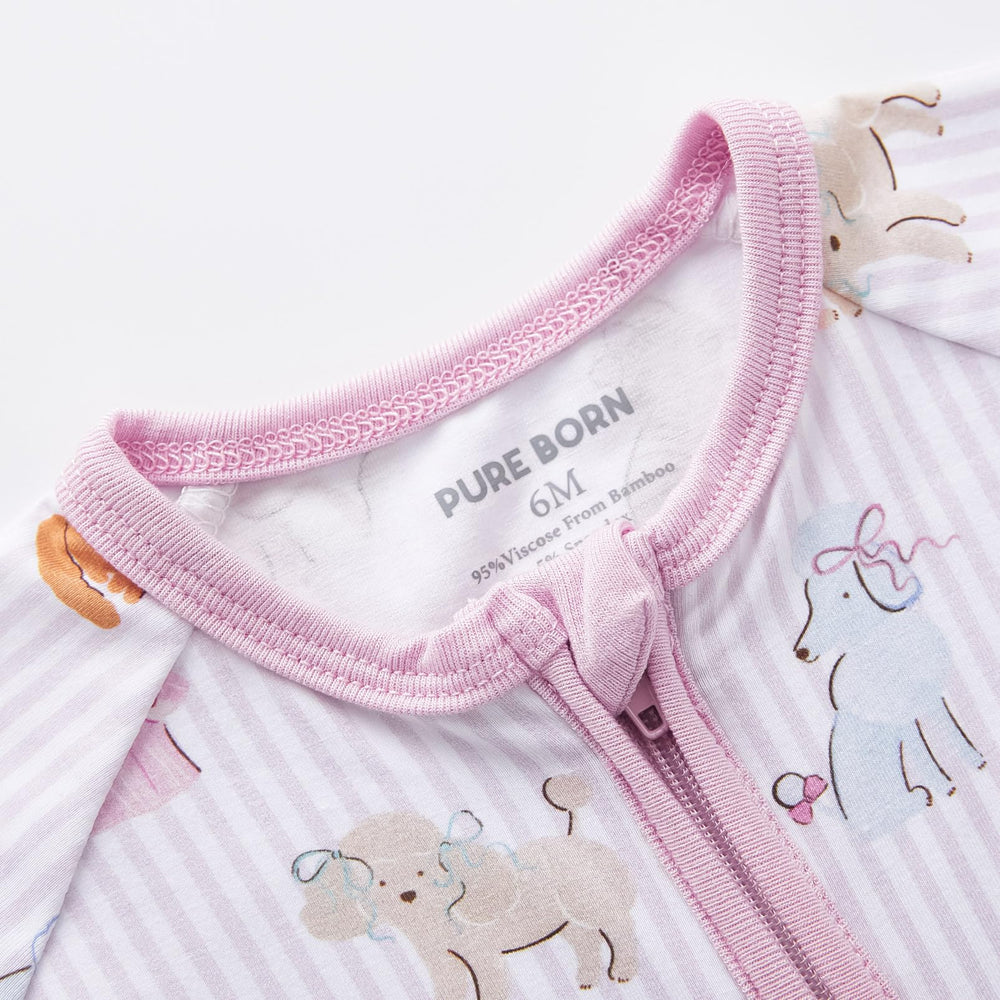 Pureborn sleeper offers reversible foot cuffs for versatile wear.