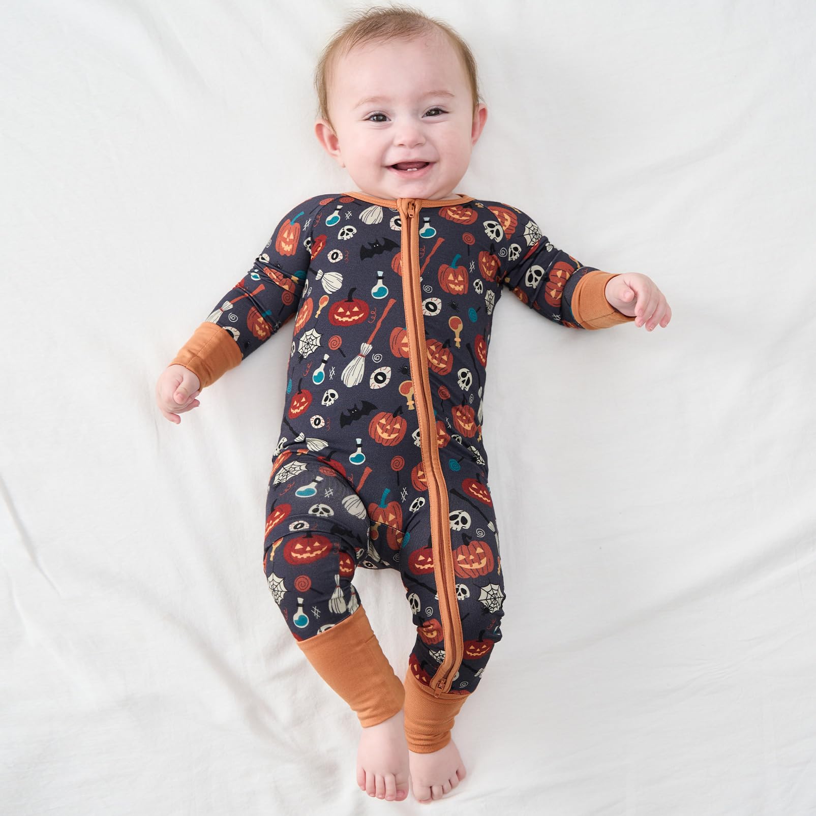 Pureborn sleeper reversible mittens protect tiny nails while staying soft.
