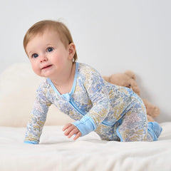 Pureborn sleeper with reversible mittens protects delicate nails