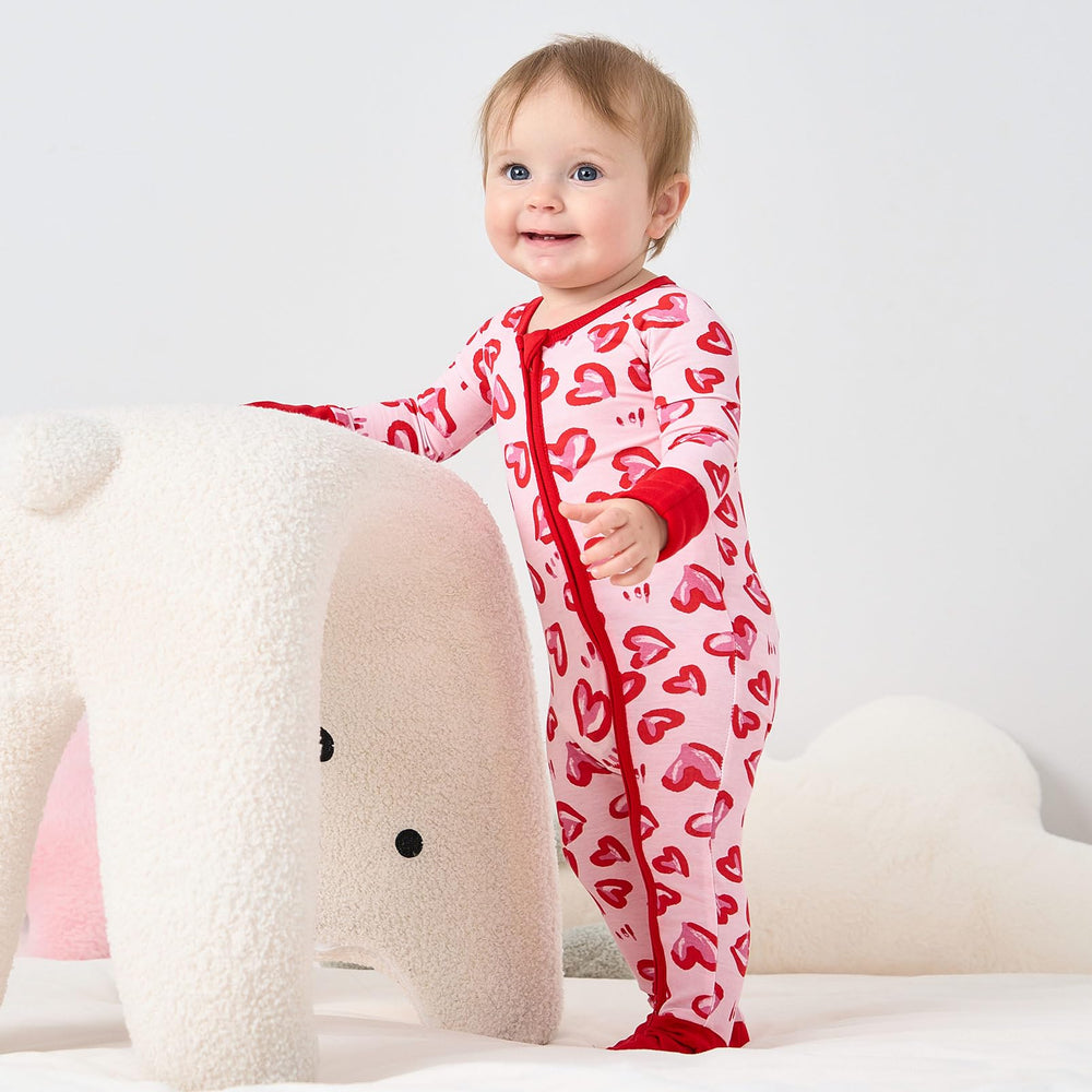 Pureborn sleeper showing reversible mittens to protect delicate hands