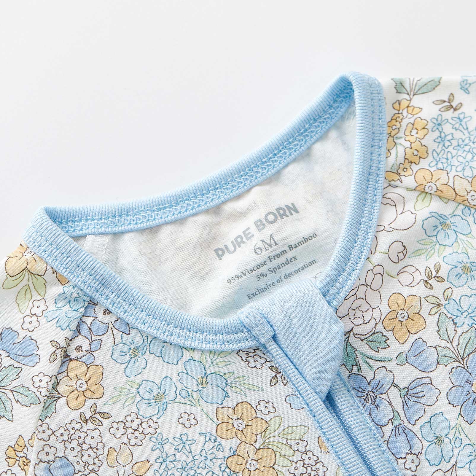 Pureborn sleeper tagless design reduces irritation at bedtime