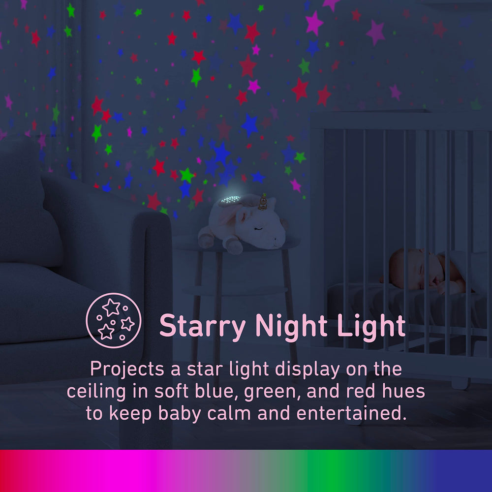 Pure Enrichment PureBaby night-light colors provide a soothing glow for nursery walls.