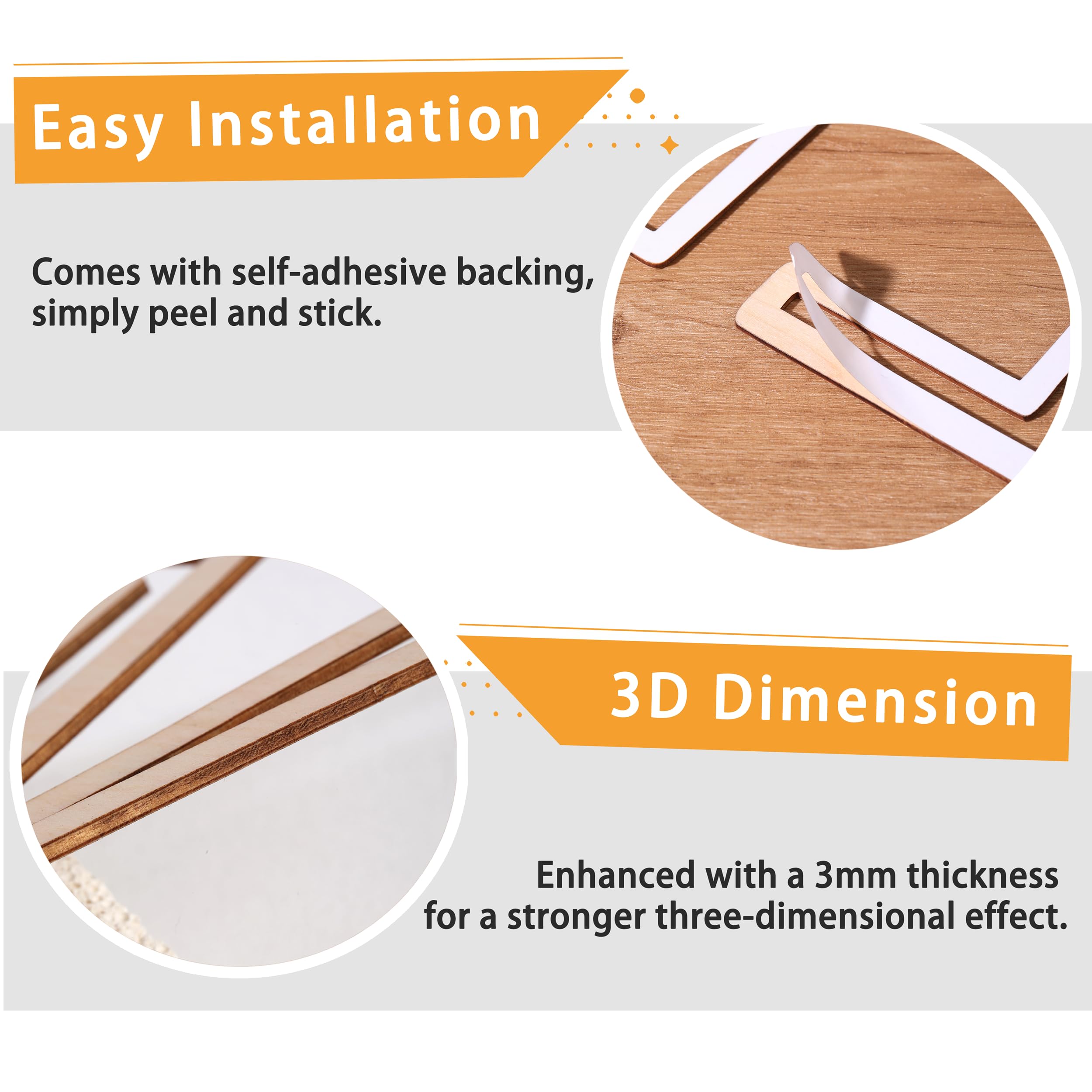 Puremigo handcrafted wood sign with 3mm thickness offers durable, lightweight wall art