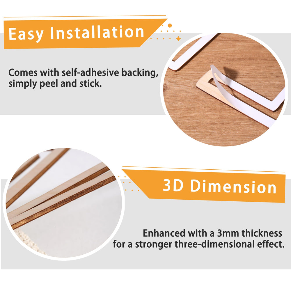 Puremigo handcrafted wood sign with 3mm thickness offers durable, lightweight wall art