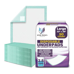 PureNexus Health bed pad with absorbent core protects surfaces.