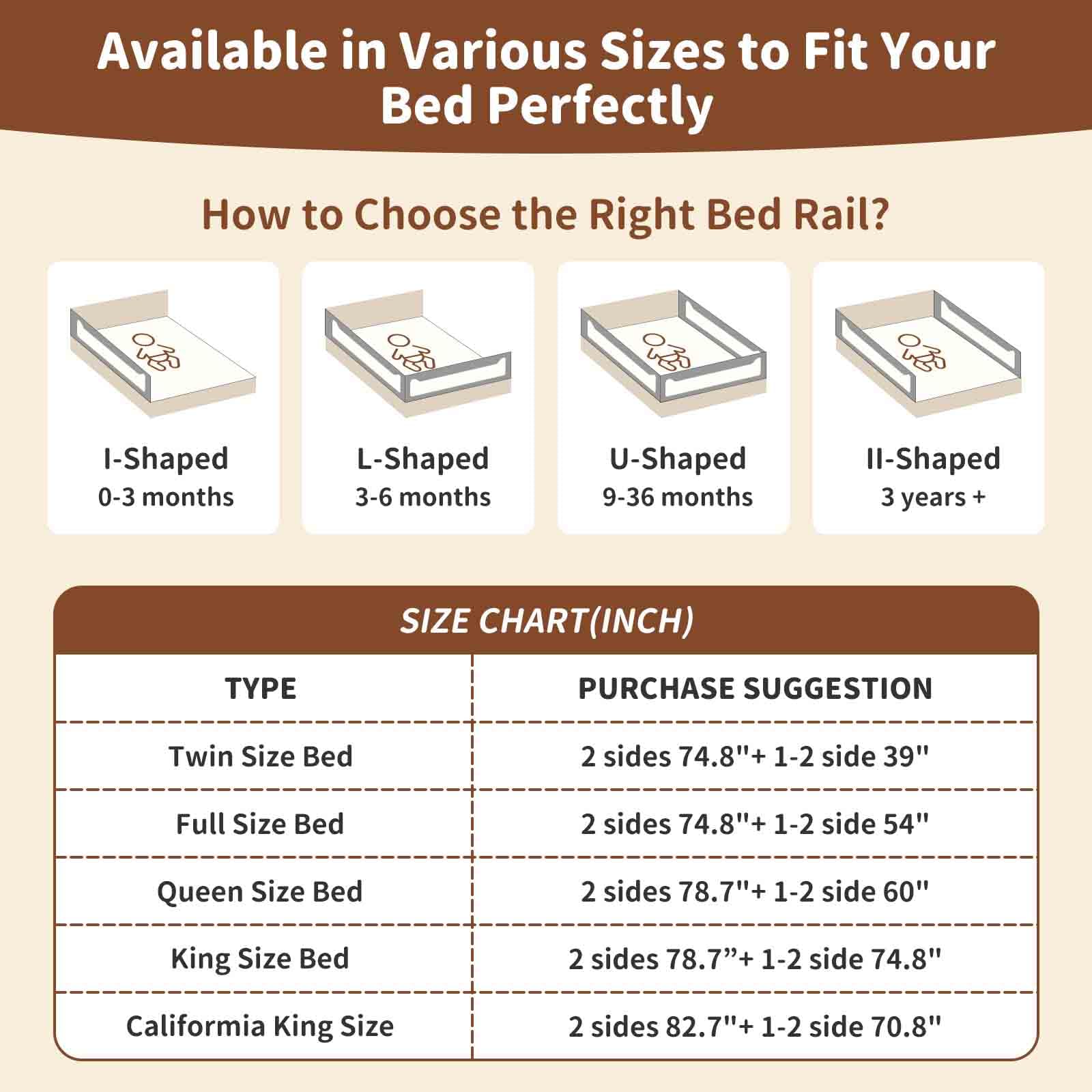 PurePapoose bed rail folds down neatly beside the bed
