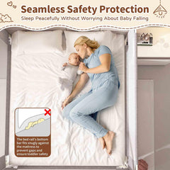 PurePapoose bed rail single-side lift enables simple bed entry and exit
