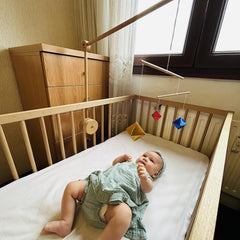 Purgano Green Dancers II mobile adds dynamic motion for curious babies.