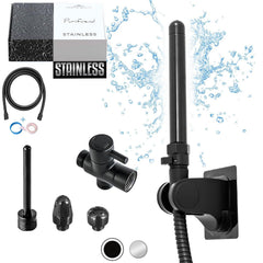 Purifvend enema kit stainless steel shower head for smooth cleansing
