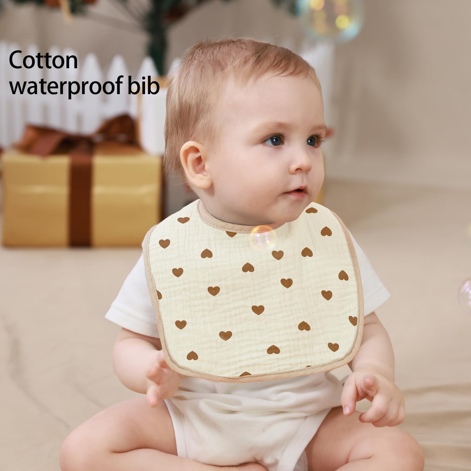 PurlHaven bibs are easy to clean and quick to dry after spills.