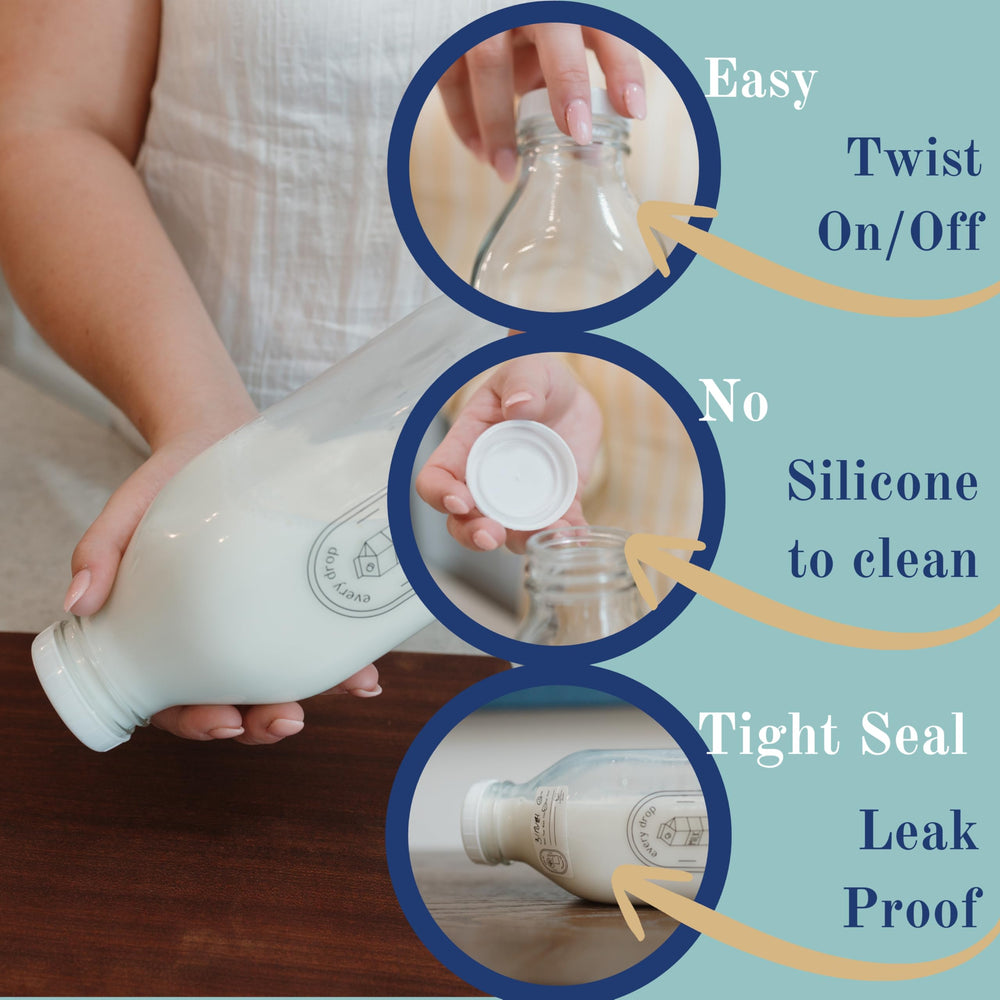 Purposeful Provision secure screw-top lid and anti-slip base for stable handling