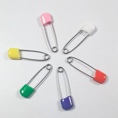 PurYupearl diaper pins in assorted colors securing cloth diapers efficiently