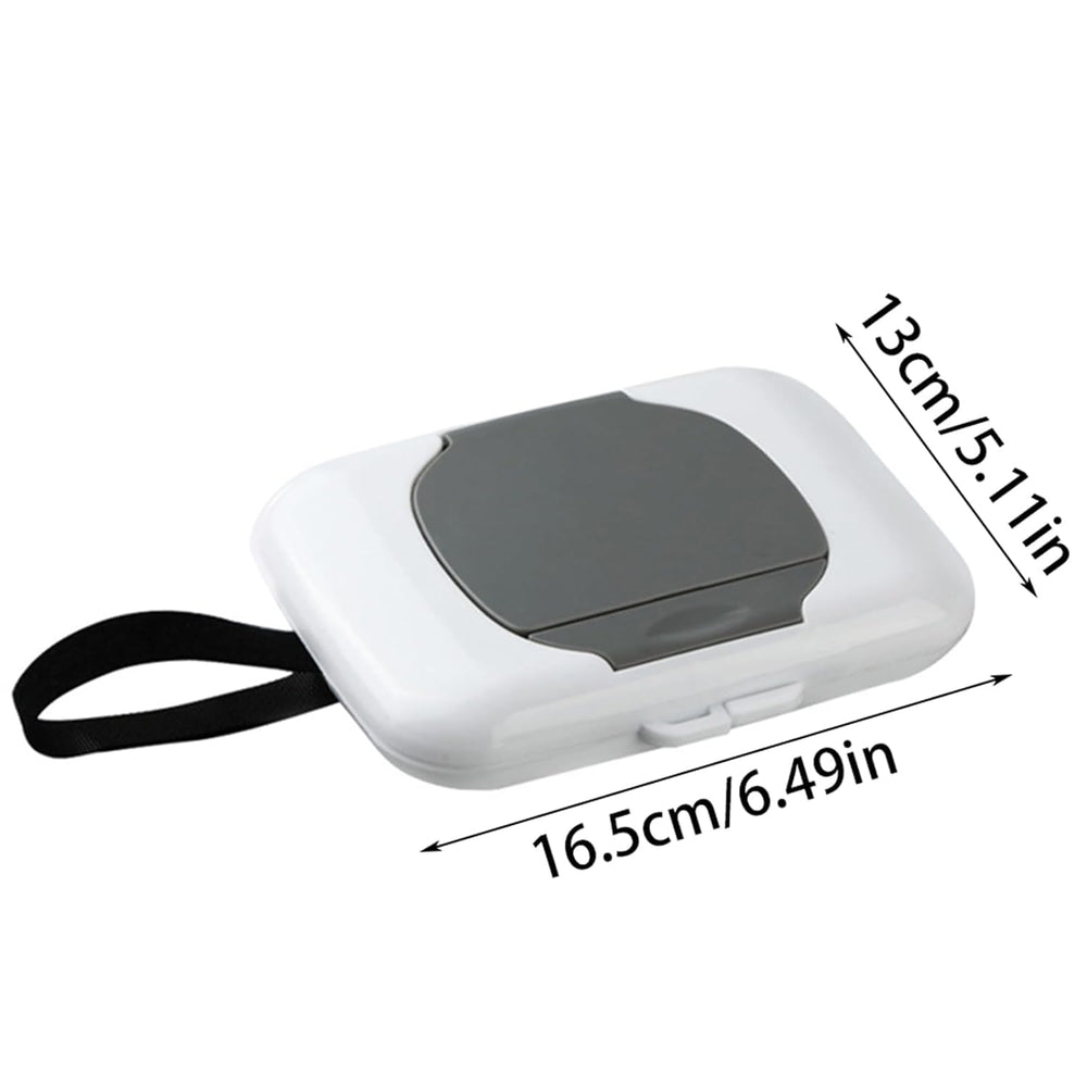 PurYupearl Gray Travel Wipe Holder features durable construction for daily use.