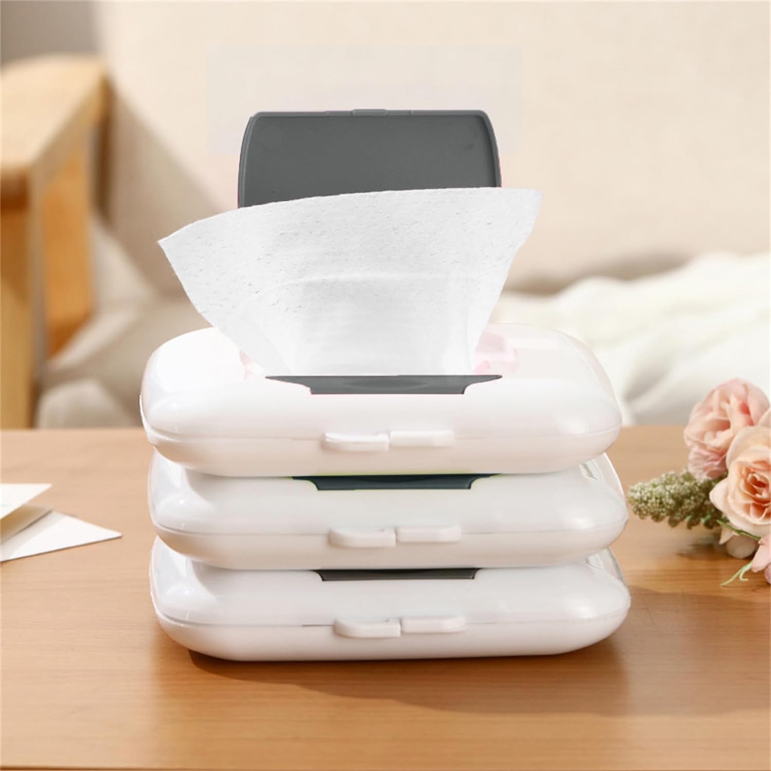 PurYupearl Gray Travel Wipe Holder ready for travel days