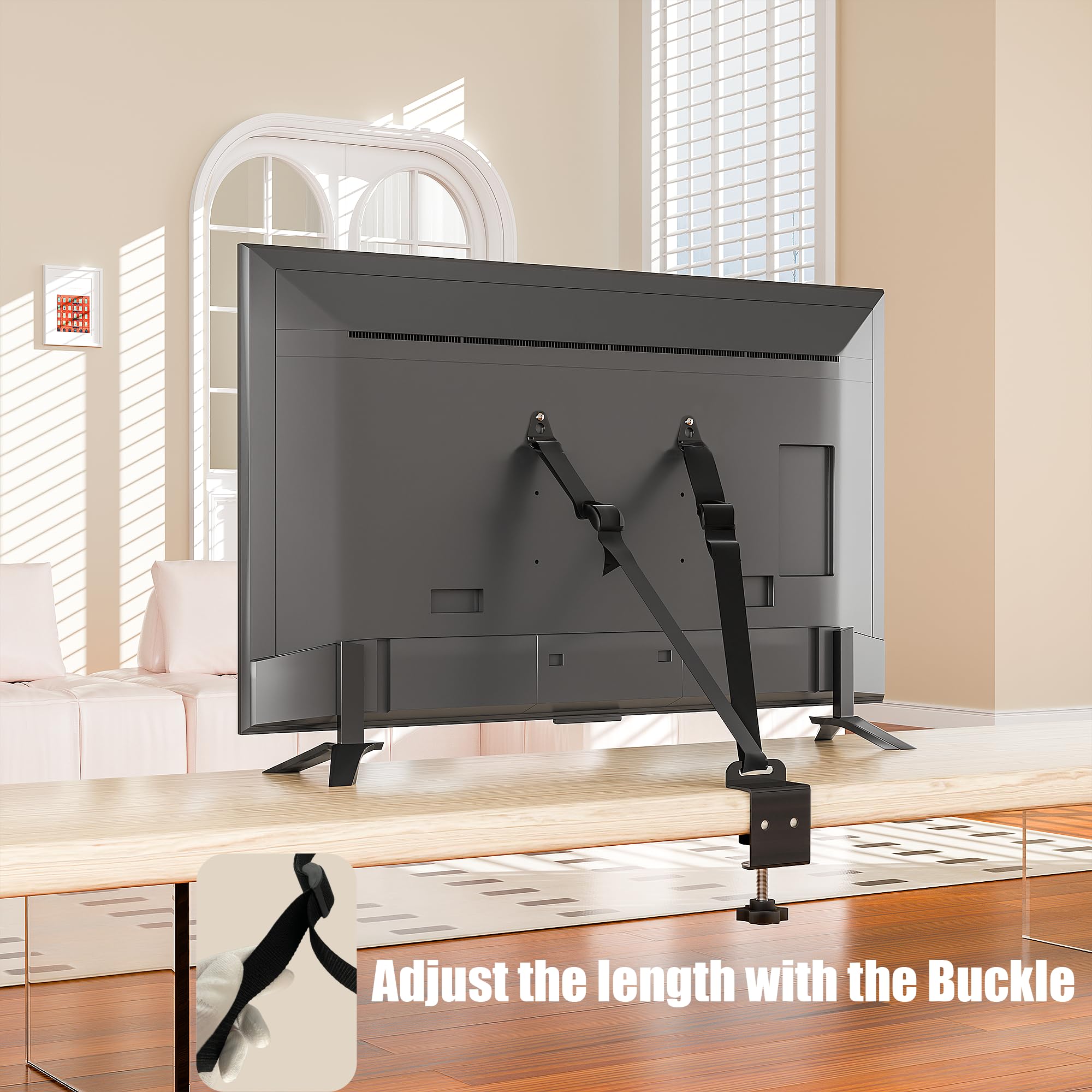 PUTOROGA compatibility note helps prevent wobble on tabletops up to 1.3 inches.