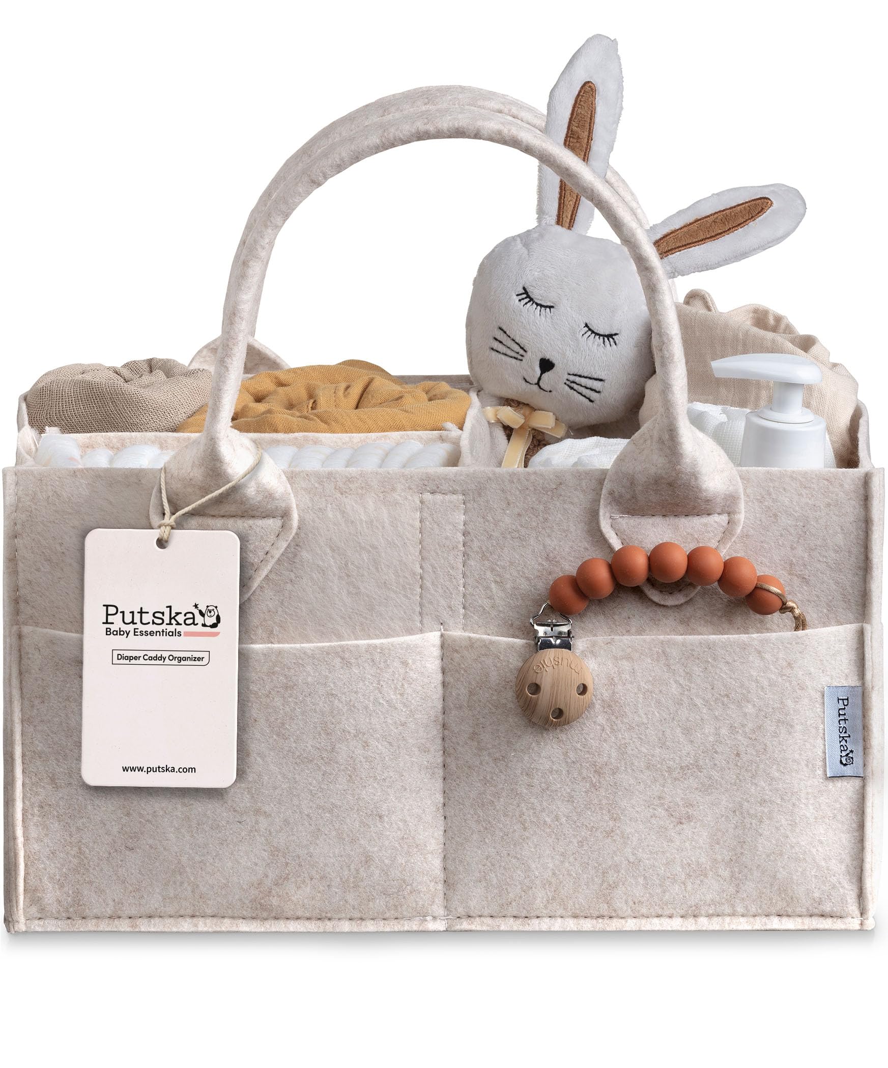 PUTSKA diaper caddy organizer main basket for nursery storage