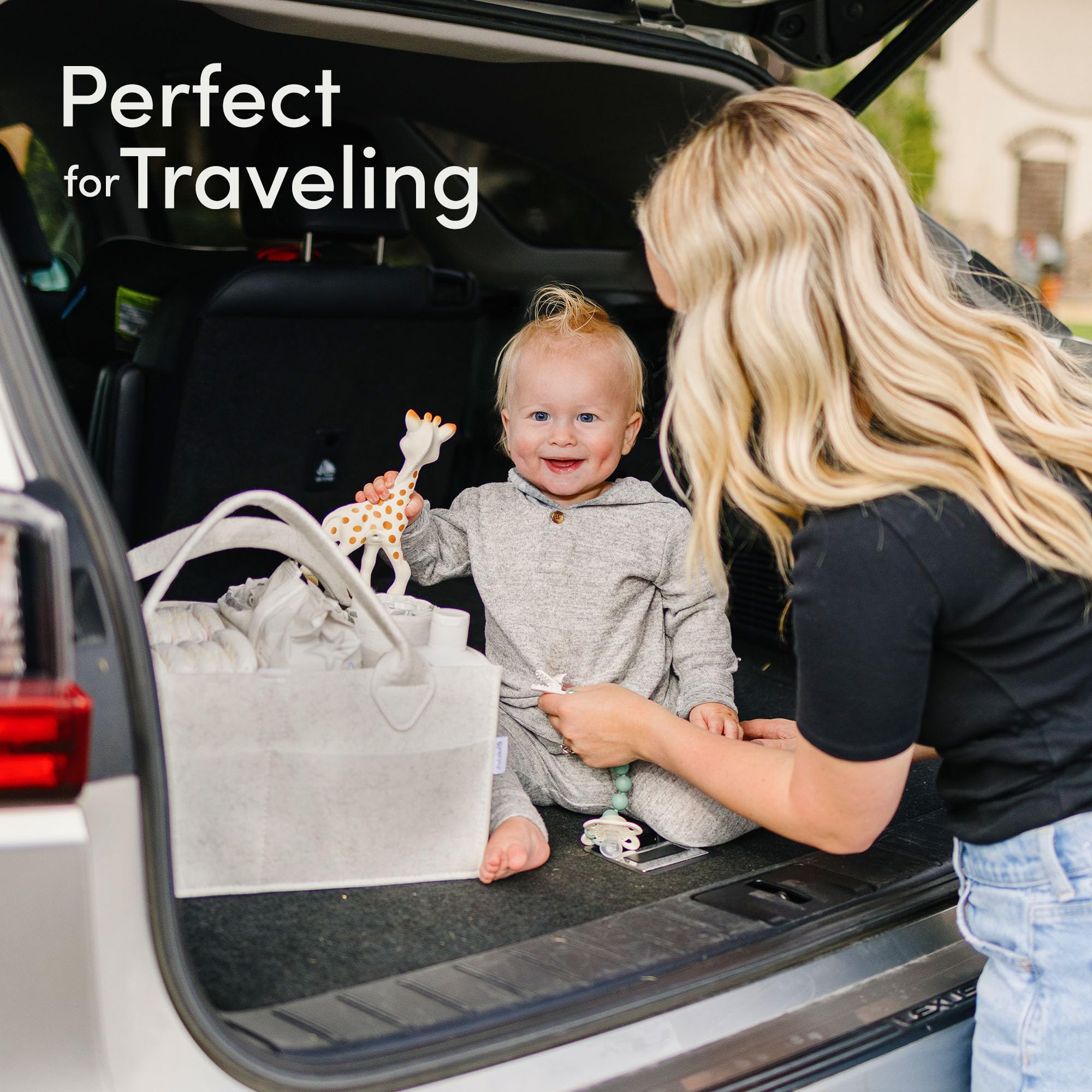 PUTSKA diaper caddy organizer elevates nursery decor with practical storage