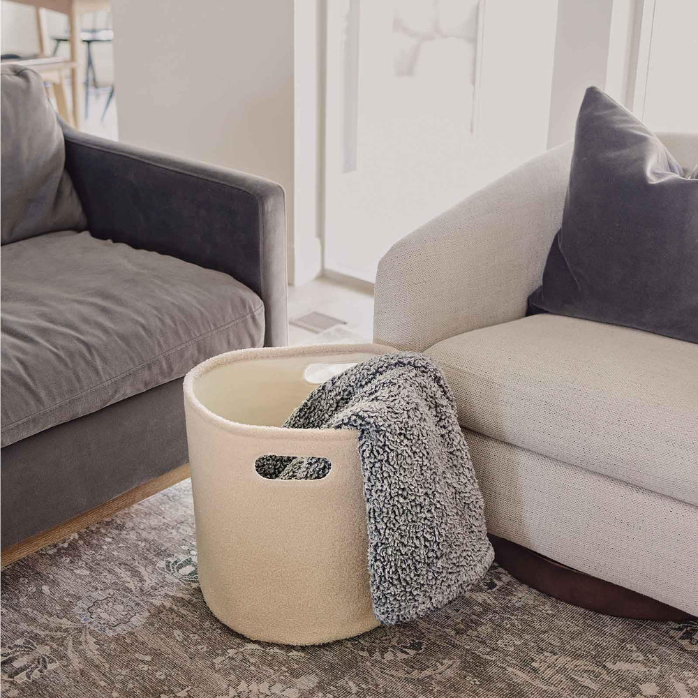 PUTSKA versatile storage bin for bedrooms, living rooms, and nurseries.