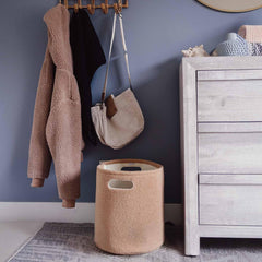 PUTSKA corduroy round basket adds texture and durable storage for everyday use.