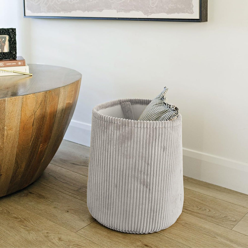 PUTSKA round blanket basket keeps nursery essentials within reach.