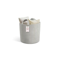 PUTSKA Blanket Basket round storage for toys keeps nursery organized.