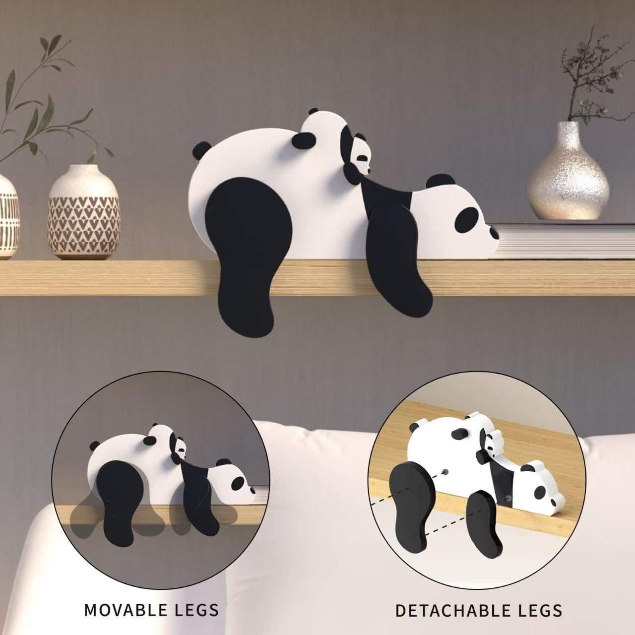 PUTSKA panda decor makes a thoughtful cabin gift for woodland homes.