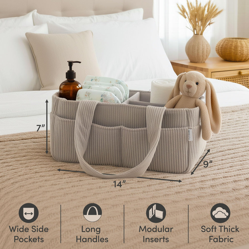 PUTSKA car diaper caddy is lightweight and portable for travel