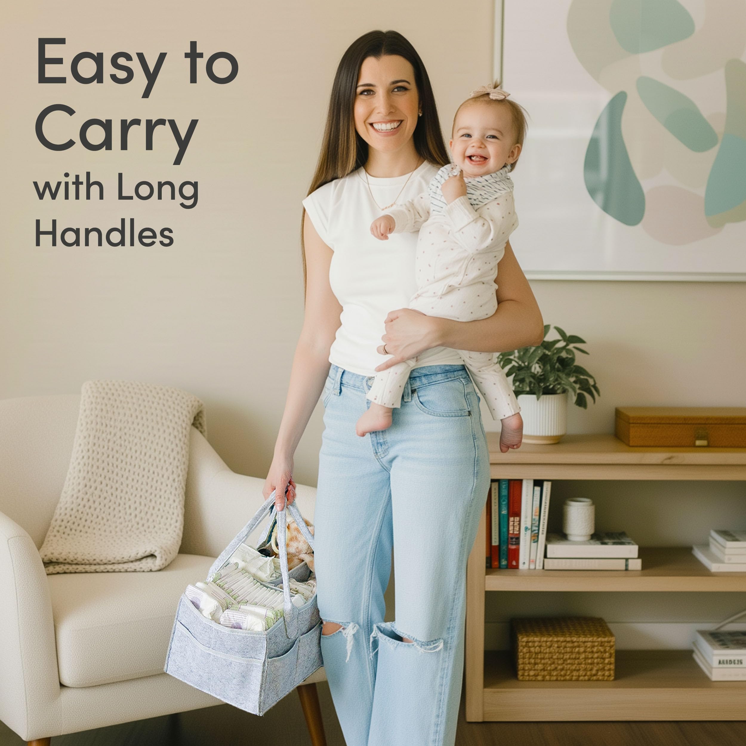 PUTSKA car-ready diaper caddy on the go for travel convenience.