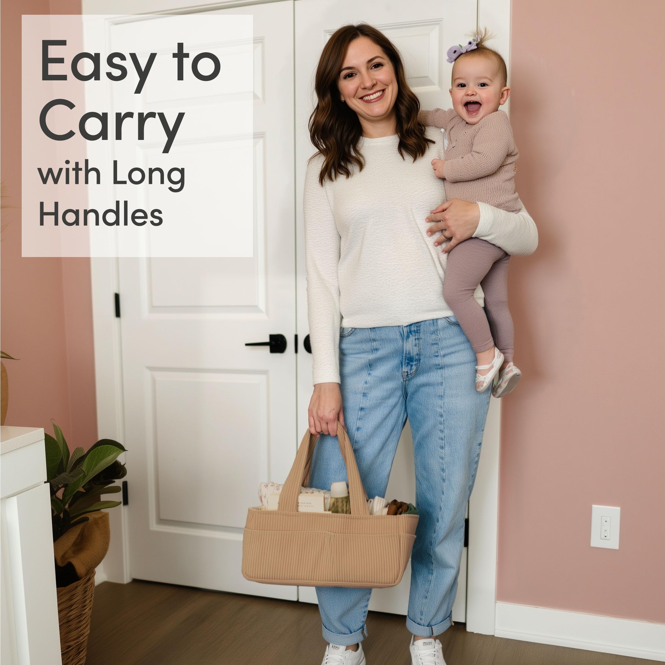 PUTSKA diaper caddy designed for car use keeps essentials within reach